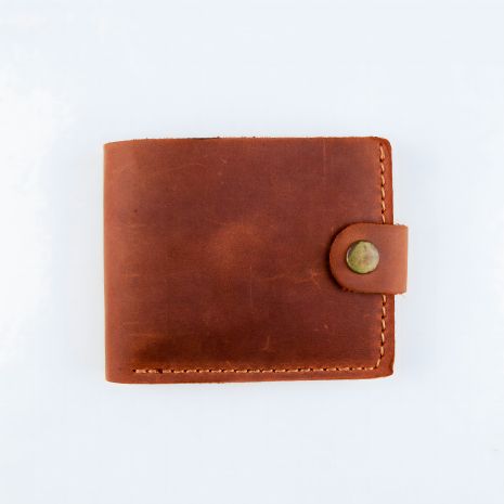 Чоловічий гаманець із натуральної шкіри коричневий
