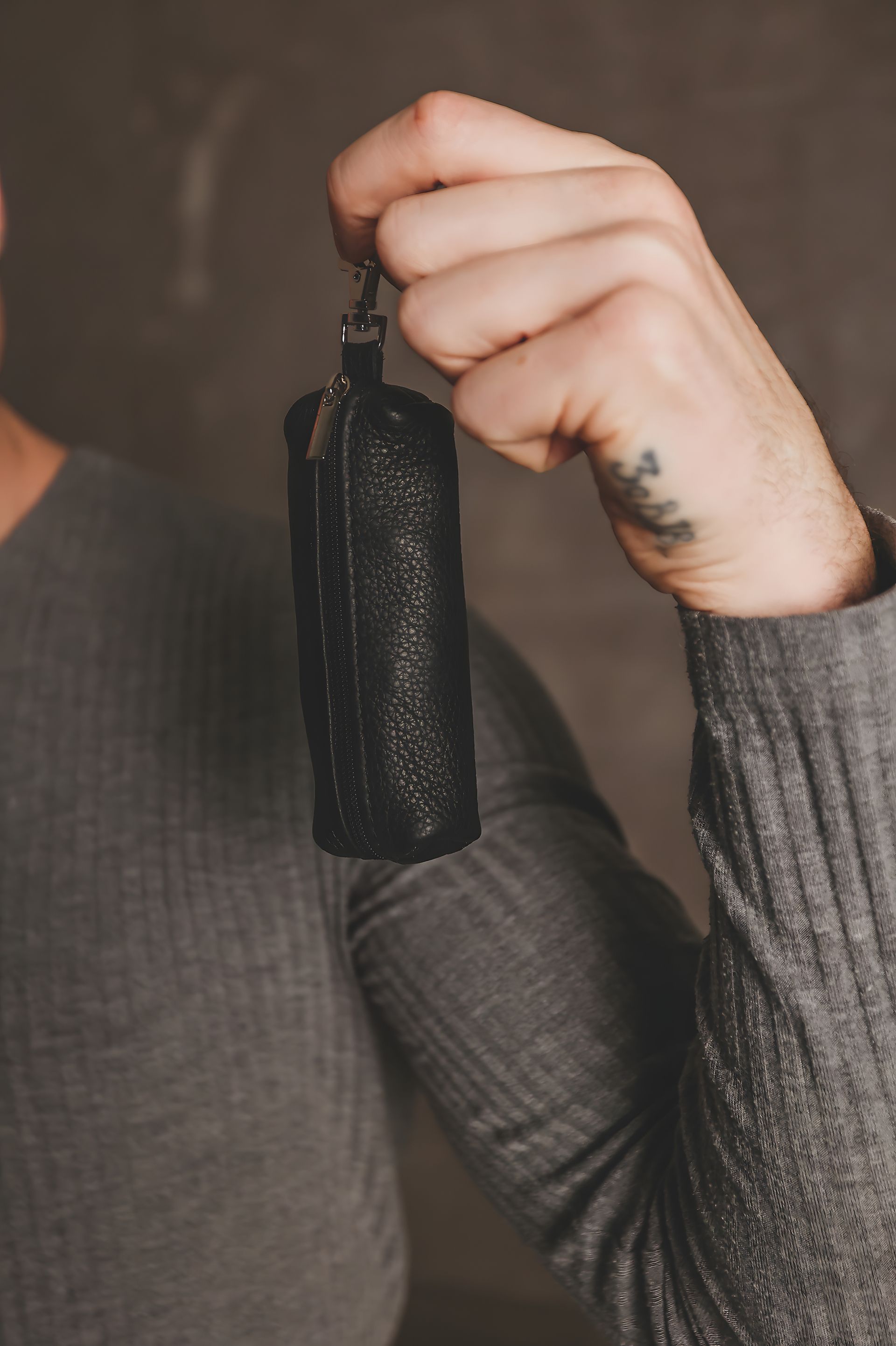 Мужская кожаная ключница от SKILL, черн. Мужская кожаная ключница от SKILL, черн.