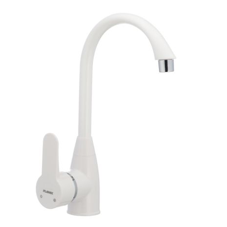 Змішувач для кухні з термопластику Plamix Mario 011 білий