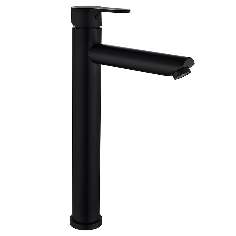 Смеситель для умывальника ZERIX DAX-001-A-HIGH BLACK, нержавеющая сталь SUS304, высокий (ZX4810) Смеситель для умывальника ZERIX DAX-001-A-HIGH BLACK, нержавеющая сталь SUS304, высокий (ZX4810)