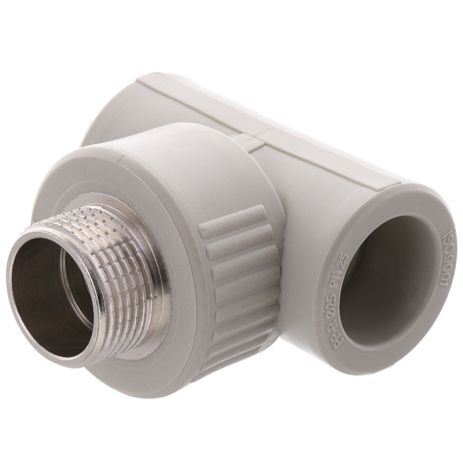 ТРН 25х3/4 Трійник з наружньою різьбою поліпропілен PPR EUROPRODUCT