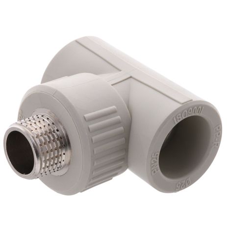 ТРН 25х1/2 Трійник з наружньою різьбою поліпропілен PPR EUROPRODUCT