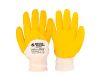 Бавовняні рукавички з латексним покриттям ¾ 10.5" жовті MASTERTOOL 83-0601