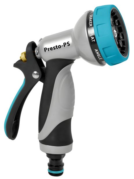 Металевий пістолет для поливу Presto-PS, насадка на шланг (72033)