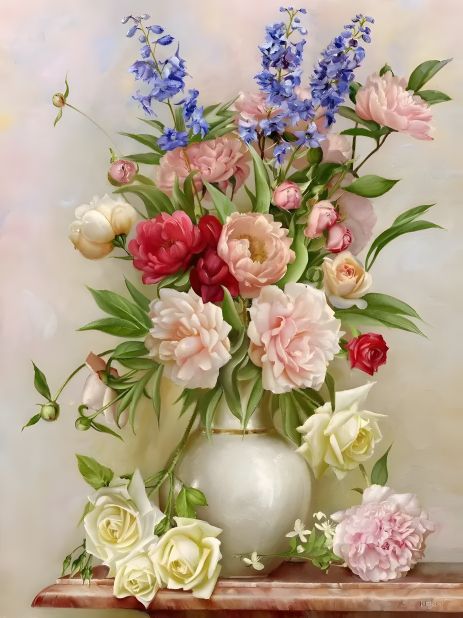 Алмазна мозаїка "Букет у вазі" 40х50 см ColorArt SP090