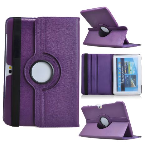 Фіолетовий чохол Samsung Galaxy Note 10.1 N8000 з поворотом на 360