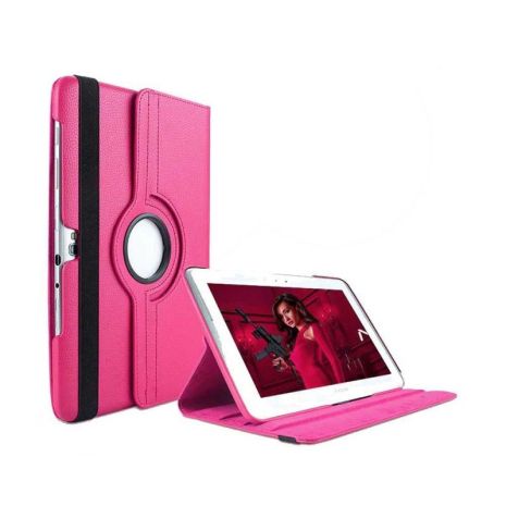 Чехол Samsung Note 10.1 N8000 R360 HotPink