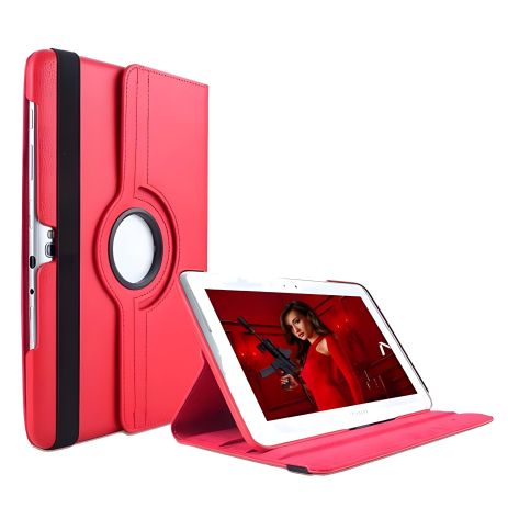 Чохол з поворотом на 360 для Samsung Note 10.1 N8000, Червоний Чохол з поворотом на 360 для Samsung Note 10.1 N8000, Червоний