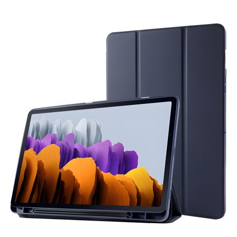 Чохол SlimTPU Samsung Galaxy Tab S7, S-Pen holder, синій, SM-T870 T875 Чохол SlimTPU Samsung Galaxy Tab S7, S-Pen holder, синій, SM-T870 T875