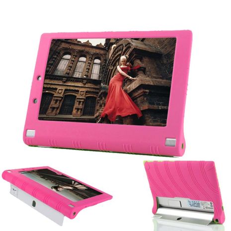 Чехол Silicon Lenovo Yoga Tablet 2 1050L HotPink