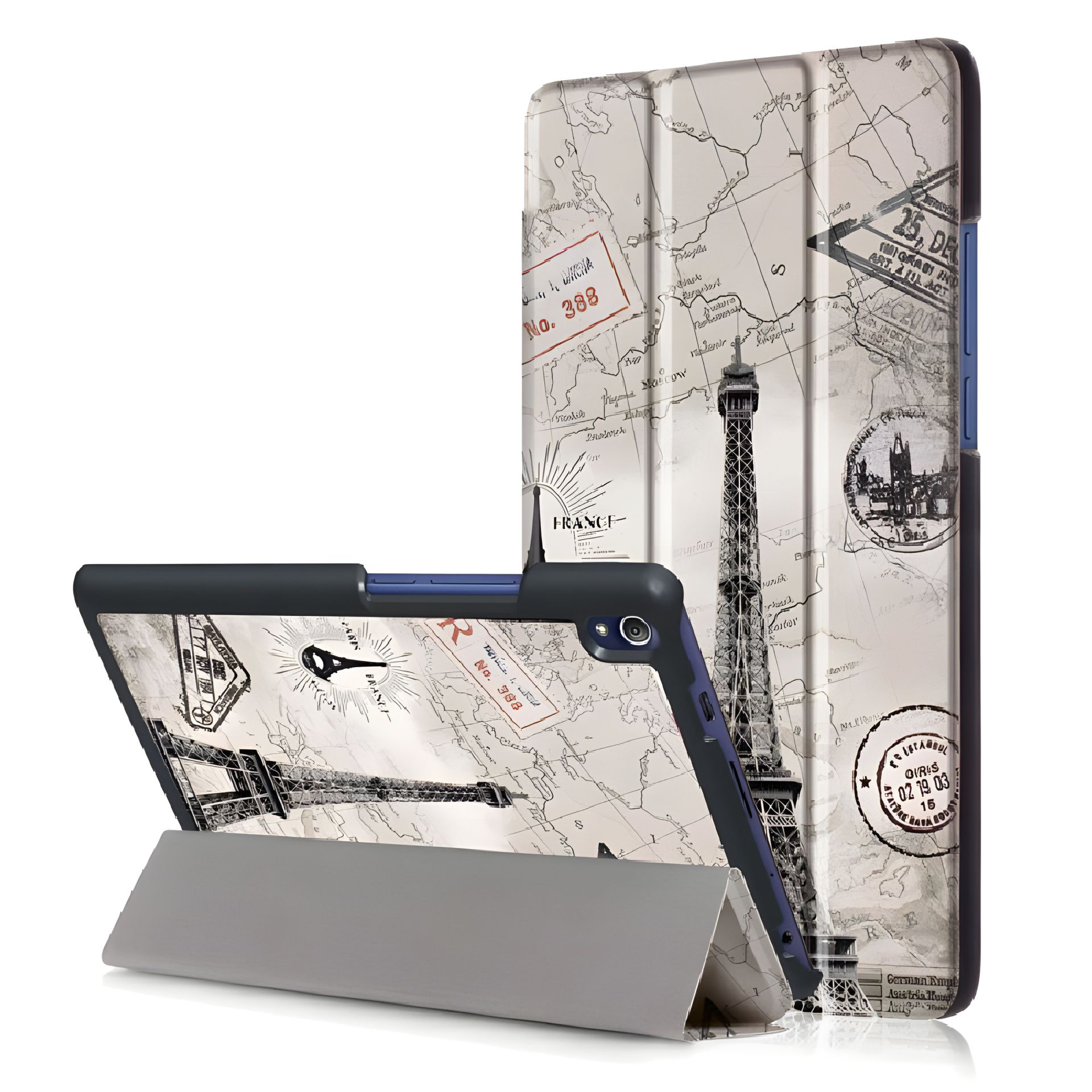 Чохол з малюнком HardPrinted для Lenovo Tab M8 FHD TB 8705 8505 Ейфелева Вежа Чохол з малюнком HardPrinted для Lenovo Tab M8 FHD TB 8705 8505 Ейфелева Вежа