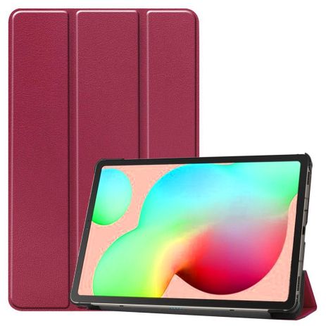 Чехол Samsung Galaxy Tab S6 lite 10.4 P610 P615 3fold DarkRed