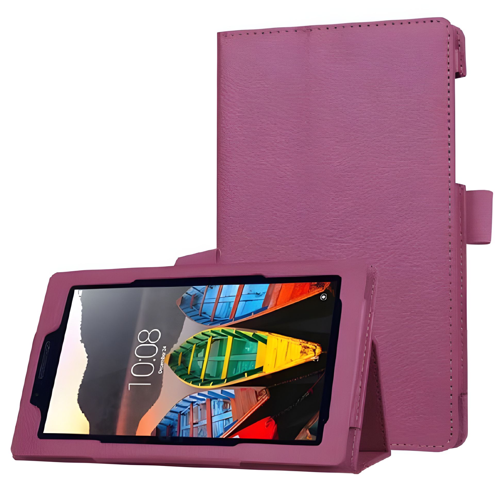 Чохол книжка-Case Lenovo Tab 3 Essential 710F Фіолетовий стильний Чохол книжка-Case Lenovo Tab 3 Essential 710F Фіолетовий стильний