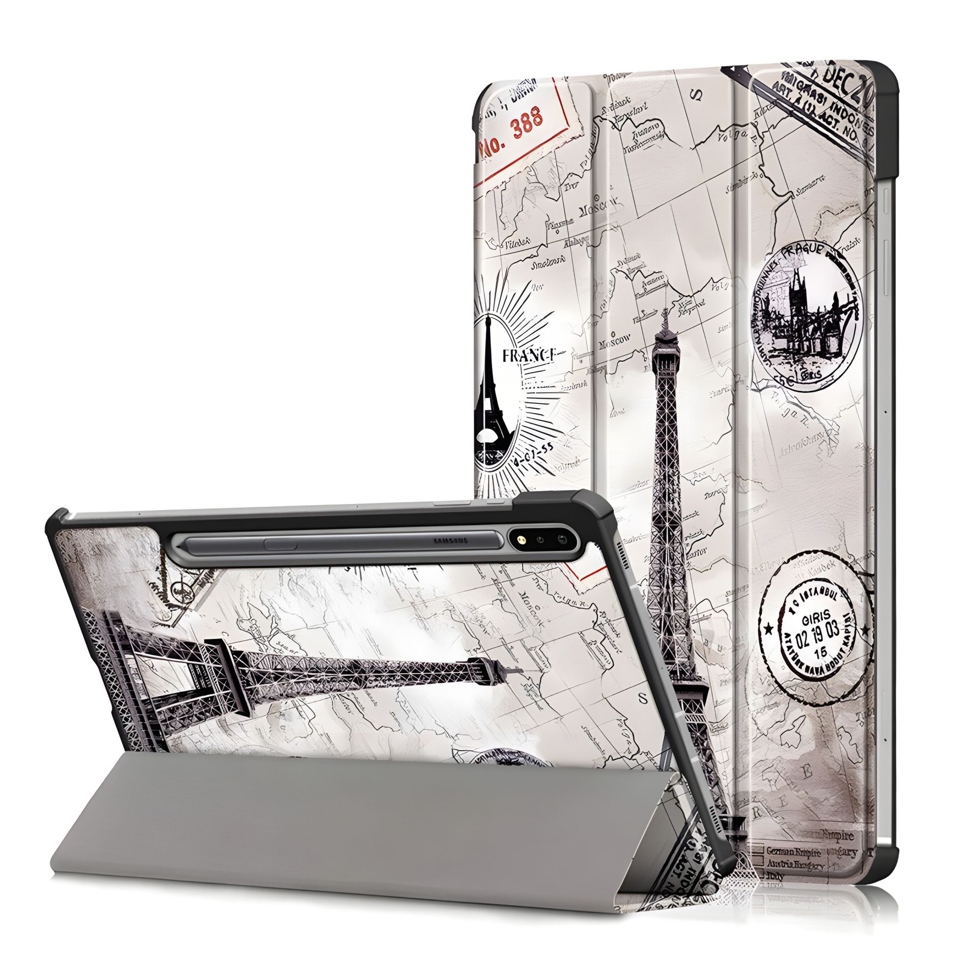 Захисний чохол Samsung Galaxy Tab S9/S9 Fe з малюнком "Ейфелева Вежа" Захисний чохол Samsung Galaxy Tab S9/S9 Fe з малюнком "Ейфелева Вежа"