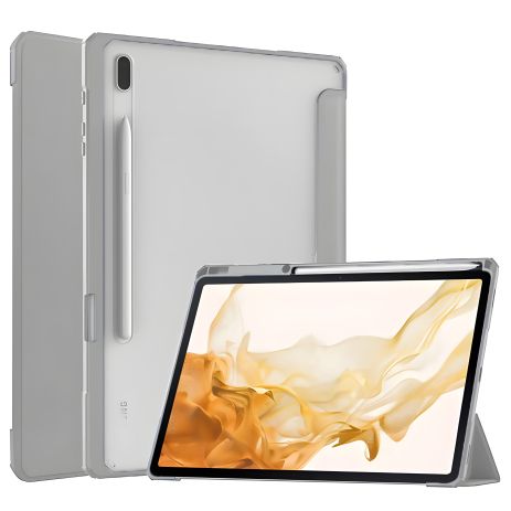 Чохол для Samsung Galaxy Tab S7/S8 11 сірий, TPUCristal SlimTPU Spen holder