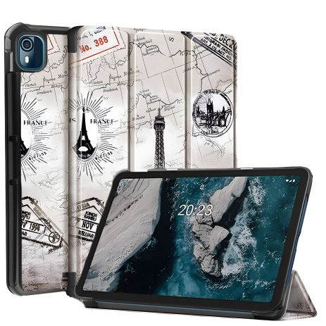 Чохол HardPrinted з малюнком Nokia T10 2022 Ейфелева Вежа