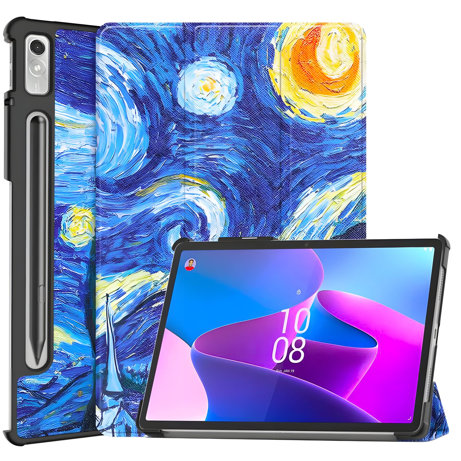 Чехол Lenovo Tab P11 Pro 2 gen 11.2 3-HardPrinted с рисунком ВанГог Чехол Lenovo Tab P11 Pro 2 gen 11.2 3-HardPrinted с рисунком ВанГог