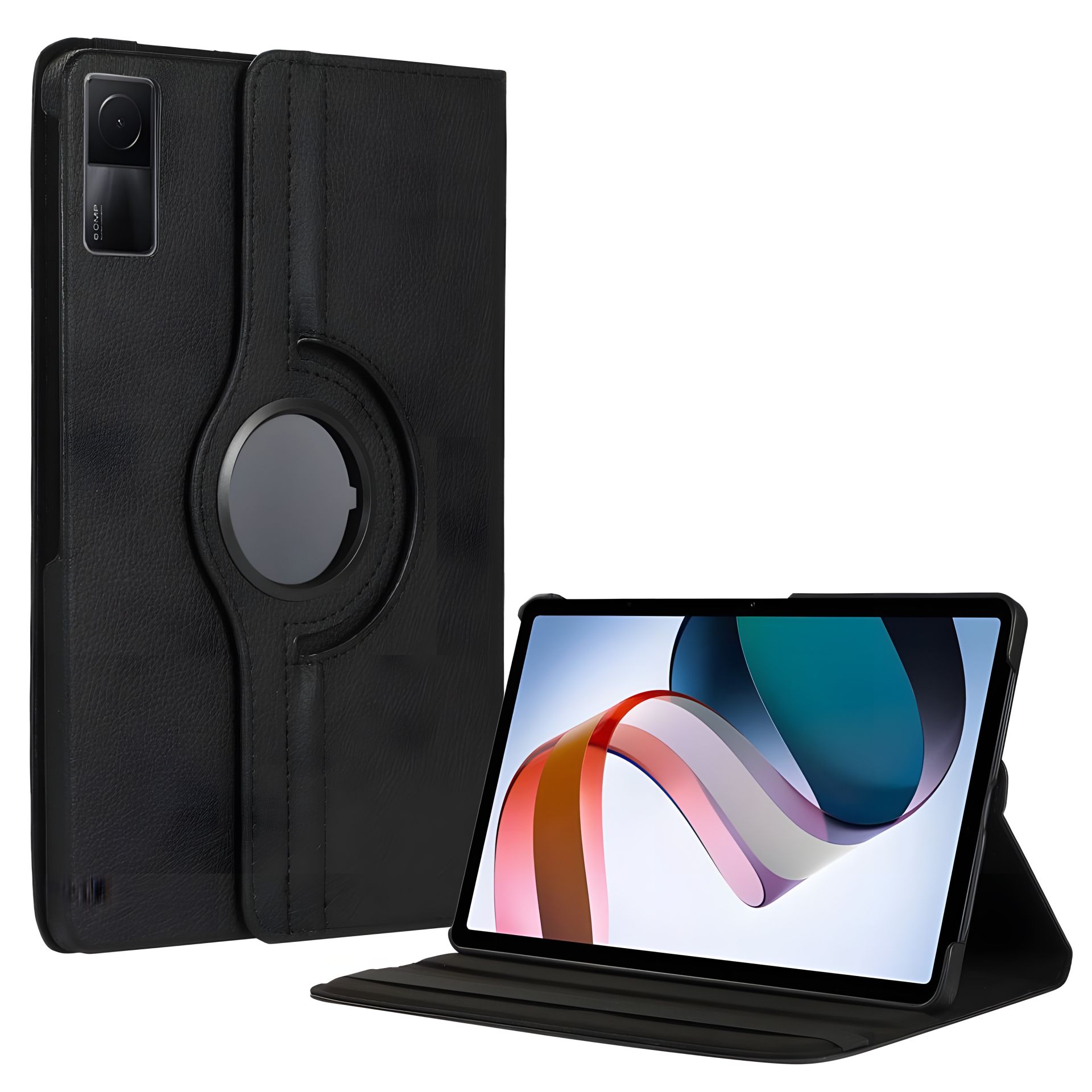 Чорний 360-градусний поворотний чохол для Xiaomi Redmi Pad 10.6 Чорний 360-градусний поворотний чохол для Xiaomi Redmi Pad 10.6
