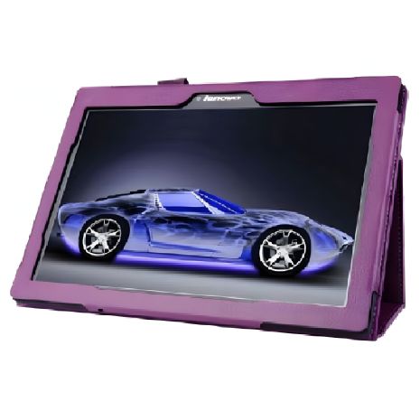 Чохол-книжка, фіолетовий, для Lenovo Tab 10 tb-x103f
