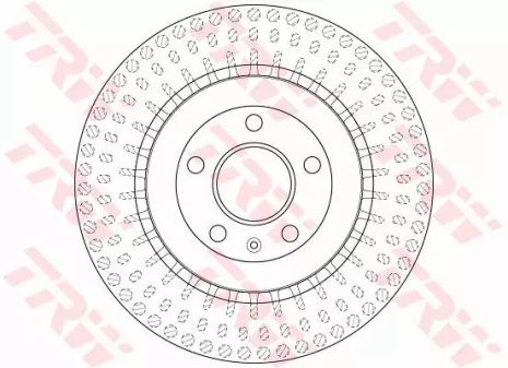 Диск гальмівний AUDI A4/A5/A6/A8/Q5 R 09-13, TRW (DF6175S)