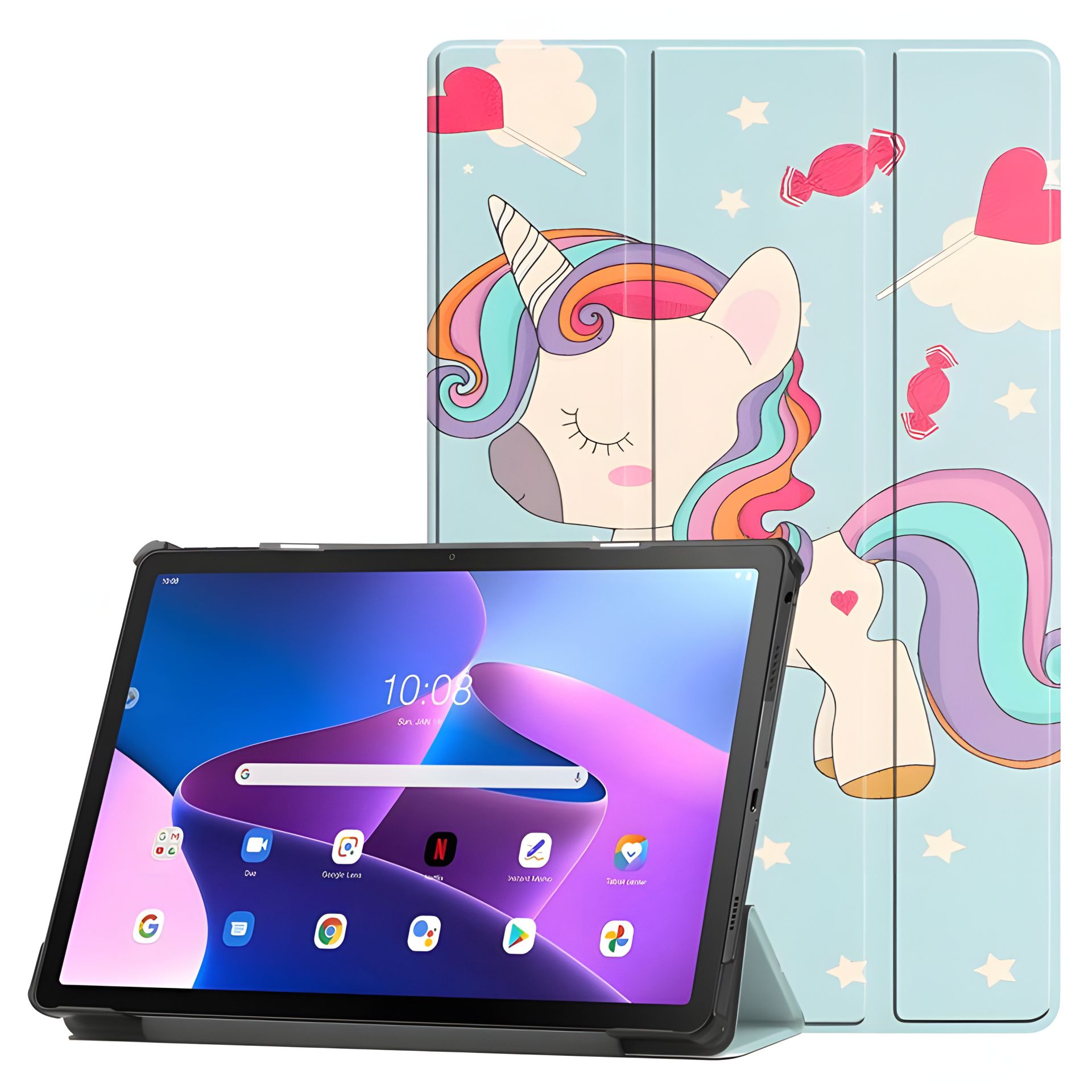 Чохол HardPrinted з малюнком Lenovo Tab M10 TB X605 X505 Єдинорожка Чохол HardPrinted з малюнком Lenovo Tab M10 TB X605 X505 Єдинорожка