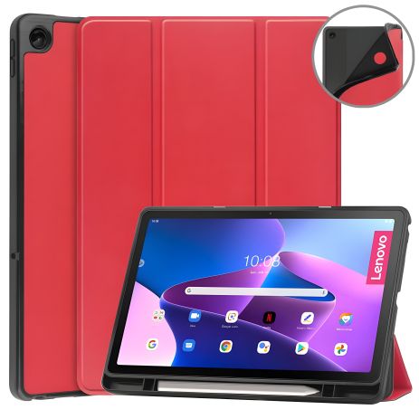 Чохол с SlimTPU Active Pen Holder для Lenovo M10 Plus 3 gen 10.6 Tb128 Tb125 Червоний
