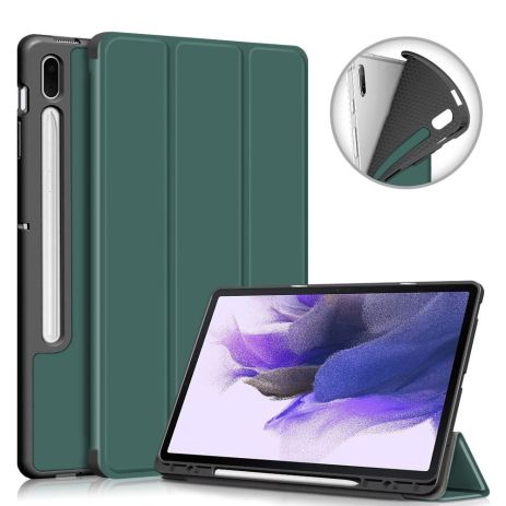 Чохол GumFold with holder Samsung Galaxy Tab S7 FE/S7 Plus/S8 Plus 12.4 DarkGreen