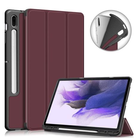 Чехол GumFold with holder Samsung Galaxy Tab S7 12.4 FE/Plus DarkRed