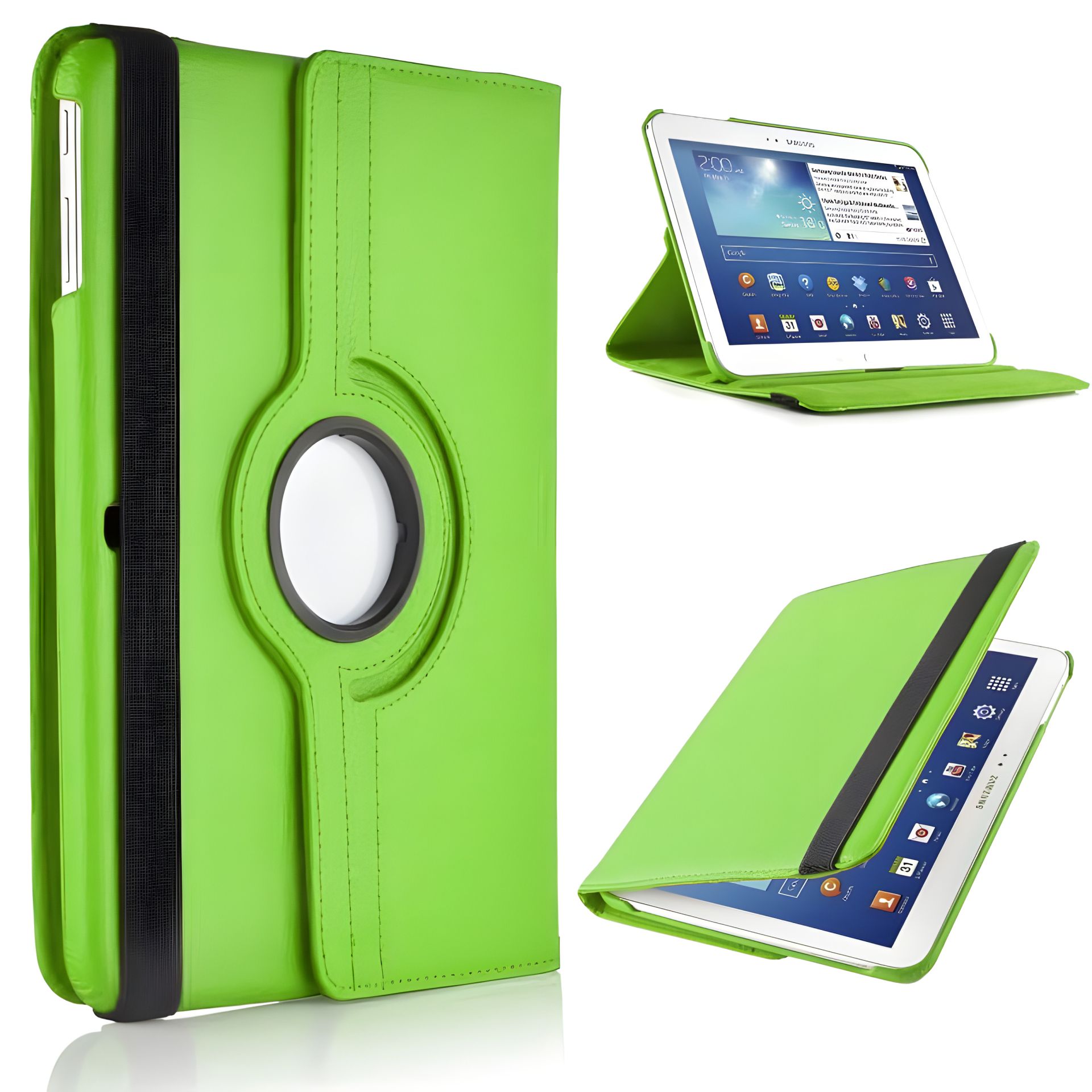 Зелений чохол для Samsung Galaxy Tab 4 10.1 T530 з поворотом на 360 градусів Зелений чохол для Samsung Galaxy Tab 4 10.1 T530 з поворотом на 360 градусів