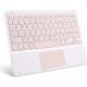 Bluetooth клавиатура с TouchPad для планшета 10 дюймов Pink