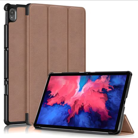 Кожаный чехол HardCase для Lenovo Tab P11 2021, коричневый Кожаный чехол HardCase для Lenovo Tab P11 2021, коричневый