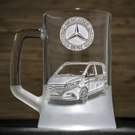 Бокал для пива Mercedes Vito 660 мл з гравіюванням
