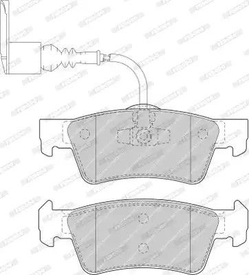 Колодки гальмівні, FERODO (FVR1647)