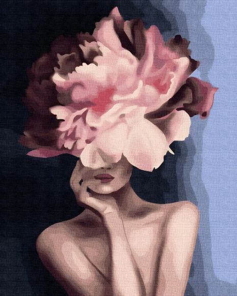 Алмазна мозаїка "Загадкова леді" 40х50 см ColorArt SP100