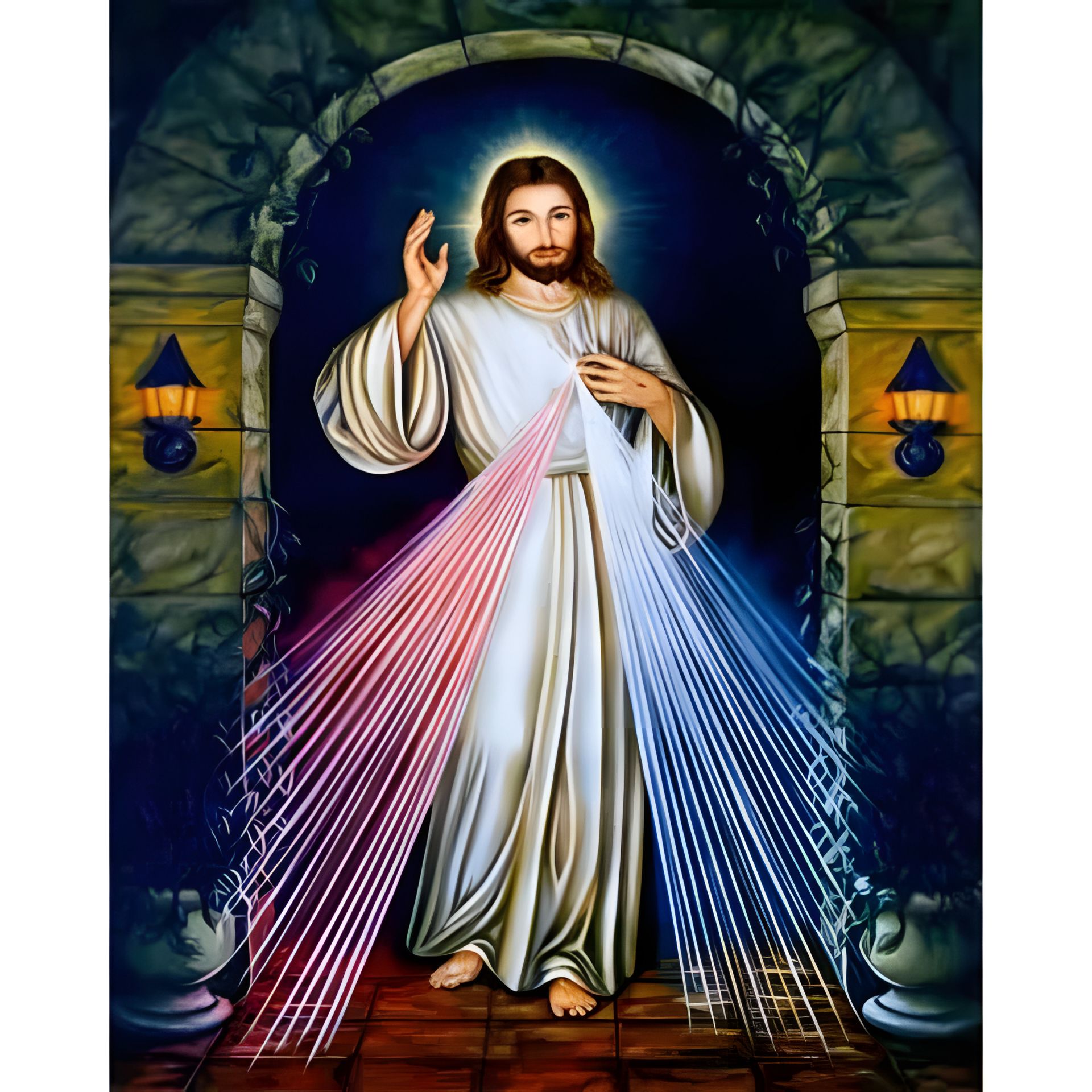 Алмазна мозаїка Ікона "Ісусе уповаю на Тебе" 40х50 см ColorArt SP096 Алмазна мозаїка Ікона "Ісусе уповаю на Тебе" 40х50 см ColorArt SP096