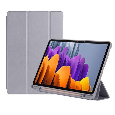 Обкладинка книги (слот Stylus) для Samsung Galaxy Tab S7 Fe 12.4 " / S7+ / S8 плюс сірий