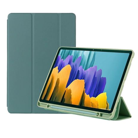 Чехол-книжка Book Cover (stylus slot) для Samsung Galaxy Tab S7 FE 12.4" / S7+ / S8 Plus DarkGreen