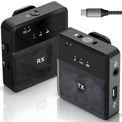 Бездротова радіосистема з циклним мікрофоном Andoer P36, петлею для смартфонів/планшетів