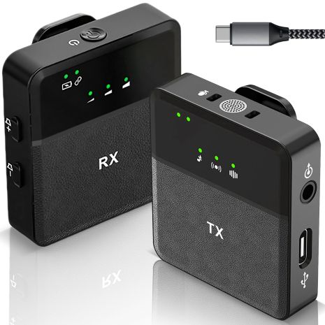 Бездротова радіосистема з циклним мікрофоном Andoer P36, петлею для смартфонів/планшетів
