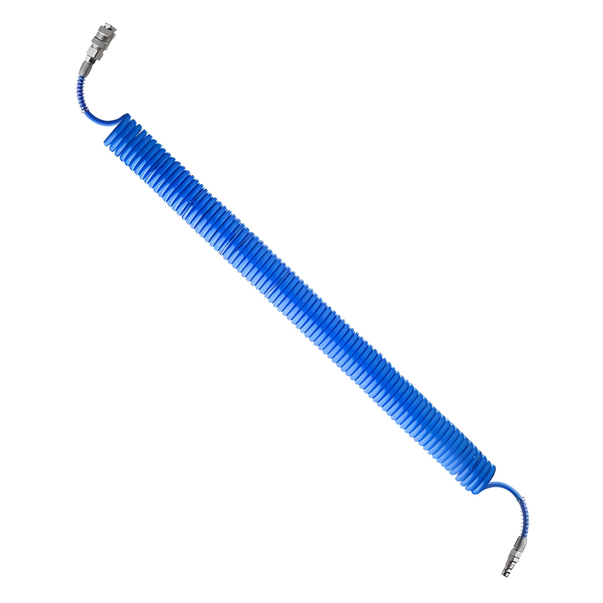 Спиральный полиуретановый шланг, 5,5×8 мм, 15 м, с быстроразъемными соединениями INTERTOOL PT-1708 Спиральный полиуретановый шланг, 5,5×8 мм, 15 м, с быстроразъемными соединениями INTERTOOL PT-1708