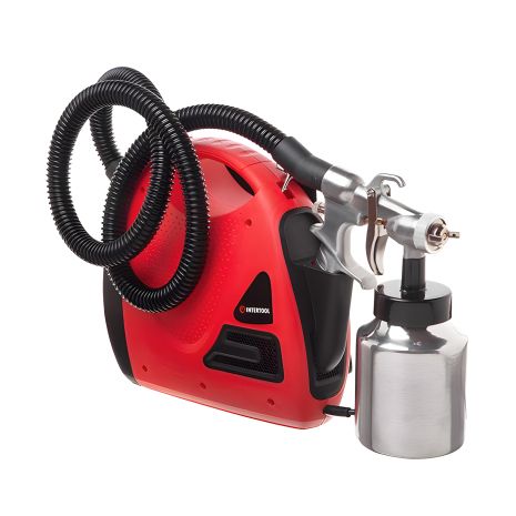 Краскопульт электрический HVLP, 0,6 кВт, 450-550 мл/мин, форсунка 1,8 мм, бачок 1000 мл, 0,14-0,70 бар INTERTOOL DT-5060 Краскопульт электрический HVLP, 0,6 кВт, 450-550 мл/мин, форсунка 1,8 мм, бачок 1000 мл, 0,14-0,70 бар INTERTOOL DT-5060