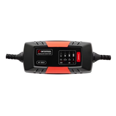 Зарядное устройство для аккумуляторов 6/12 В, 2 А, 1,2-60 Ач, с микропроцессором от INTERTOOL AT-3022