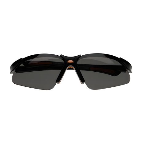 Окуляри захисні, затемнені з полікарбонатними лінзами та нейлоновими заушниками, INTERTOOL SP-0097