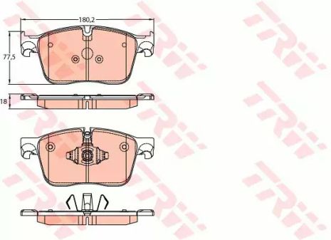 Колодки гальмові дискові JAGUAR F-Pace/XE 15, TRW (GDB2145)