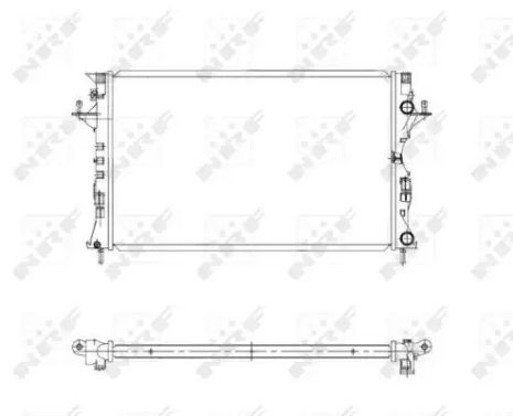 Радиатор охлаждения двигателя RENAULT Espace 99- (NRF), NRF (58319)