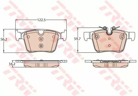 GDB2110 TRW - Колодки гальмові дискові, TRW (GDB2110)