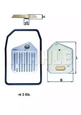 Фильтр АКПП, KNECHT (HX163KIT)