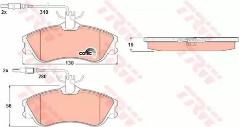 Citroen Disk Brakes - Peugeot Berlingo/Berlingo MultiSpace/XSARA/XSARA Estate/Break/3, TRW (GDB