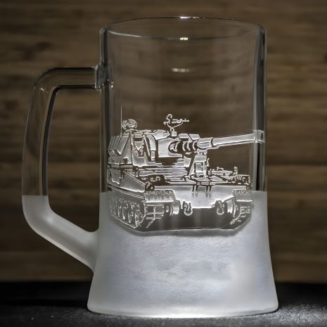 Пивний келих з гравіюванням КРАБ САУ