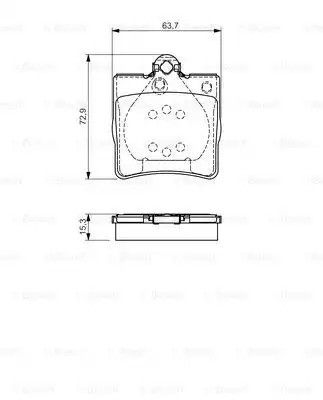 Колодки тормозные дисковые CHRYSLER Crossfire/MB SLK-Class \\R \\04 PR2, BOSCH (0986495080)